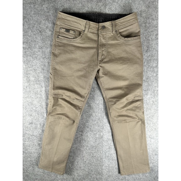 Kuhl Vintage Patina Dye Rebel Pants Mens 35x30 Brown Stretch Outdoor Hiking
